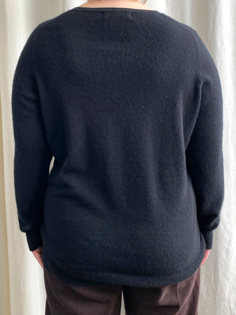 Black Cashmere Round Neck Jumper by M&S