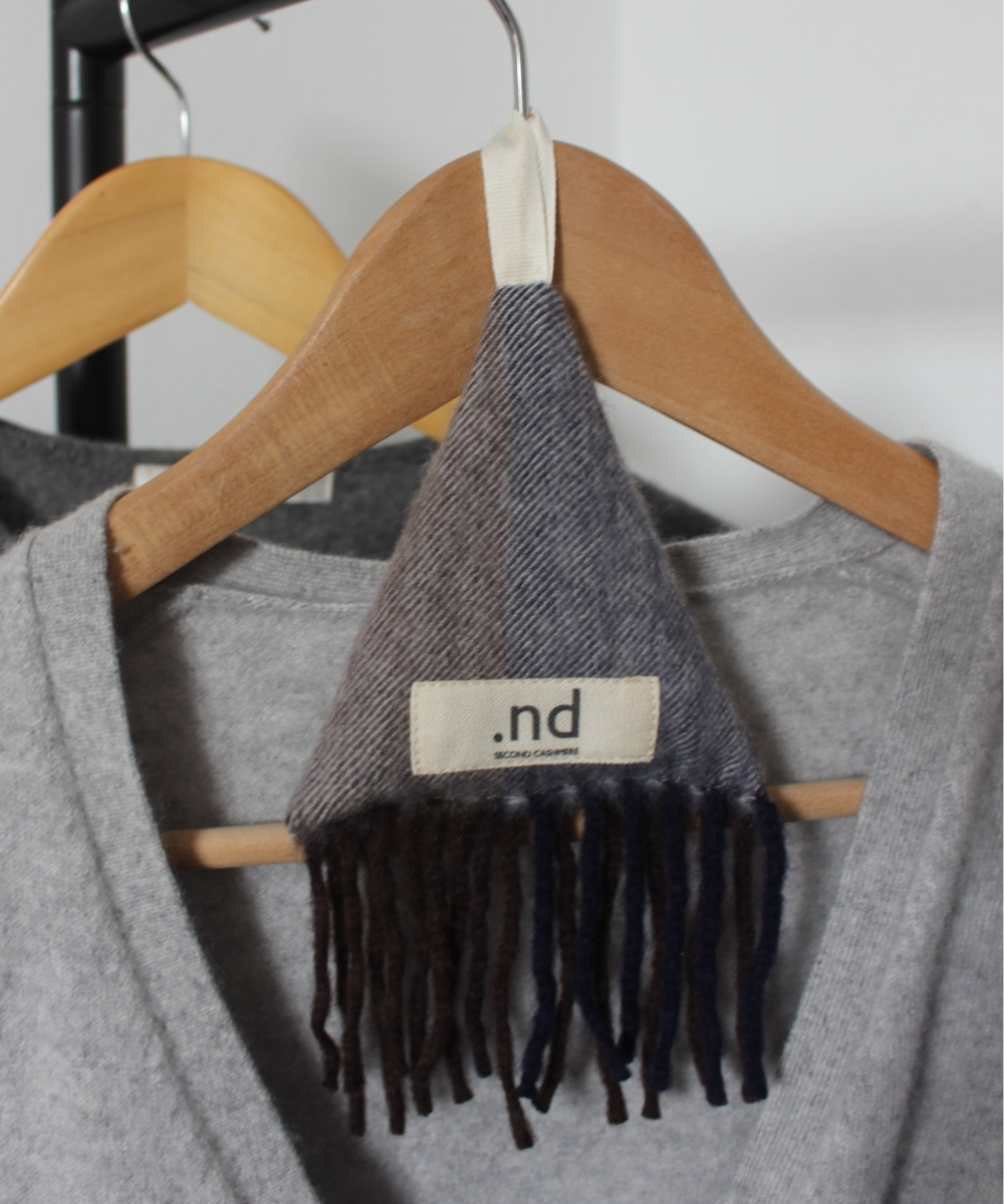 Reclaimed cashmere lavender pouch