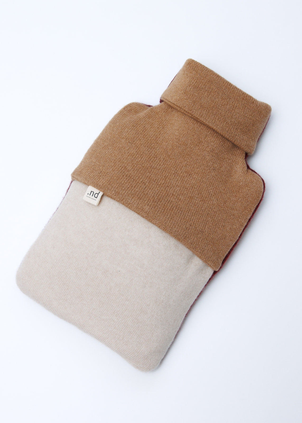 Recycled cashmere hot water bottle cover