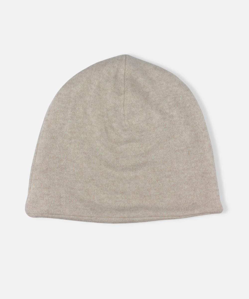 Recycled cashmere beanie hat
