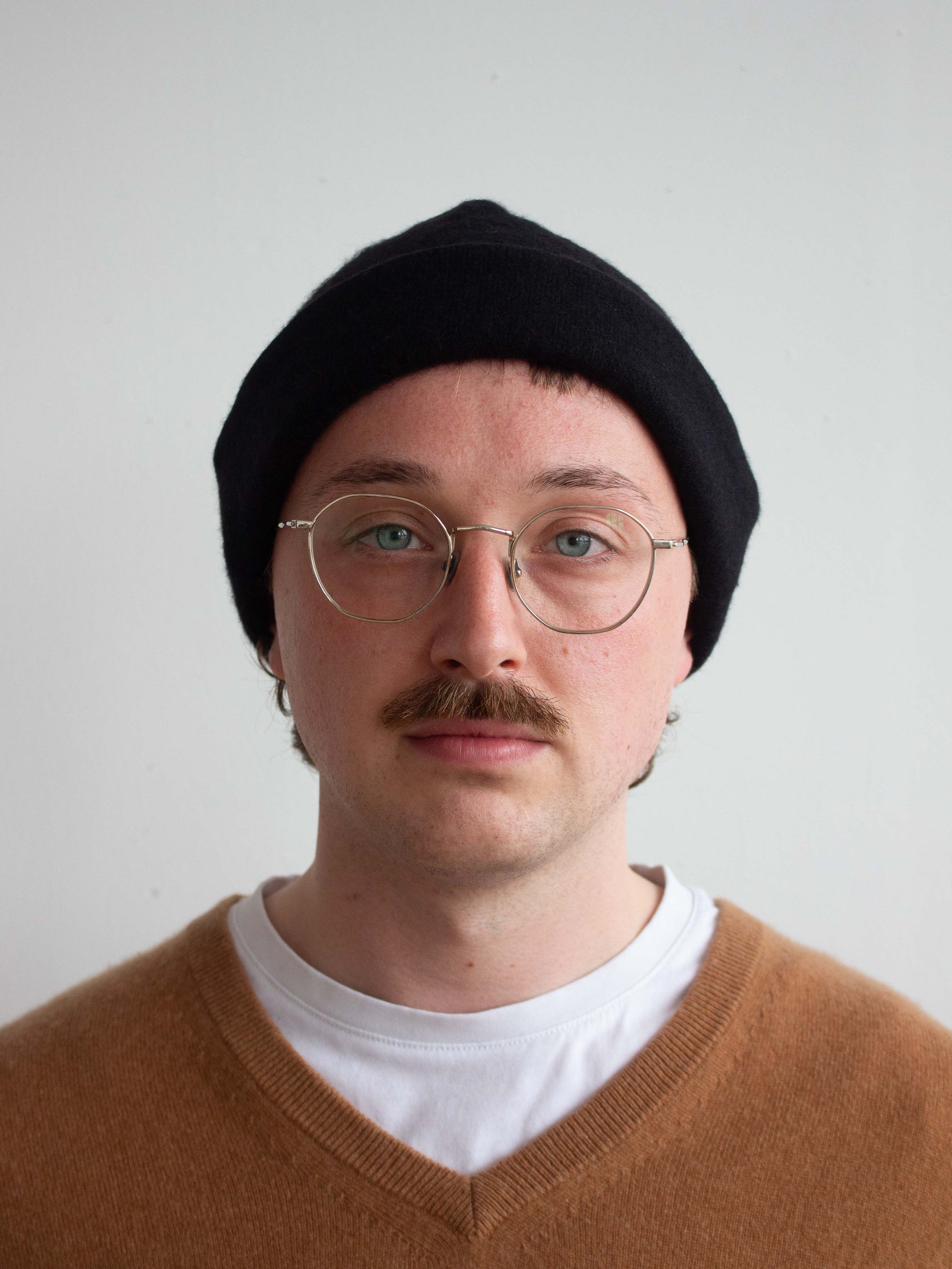 Recycled cashmere beanie hat