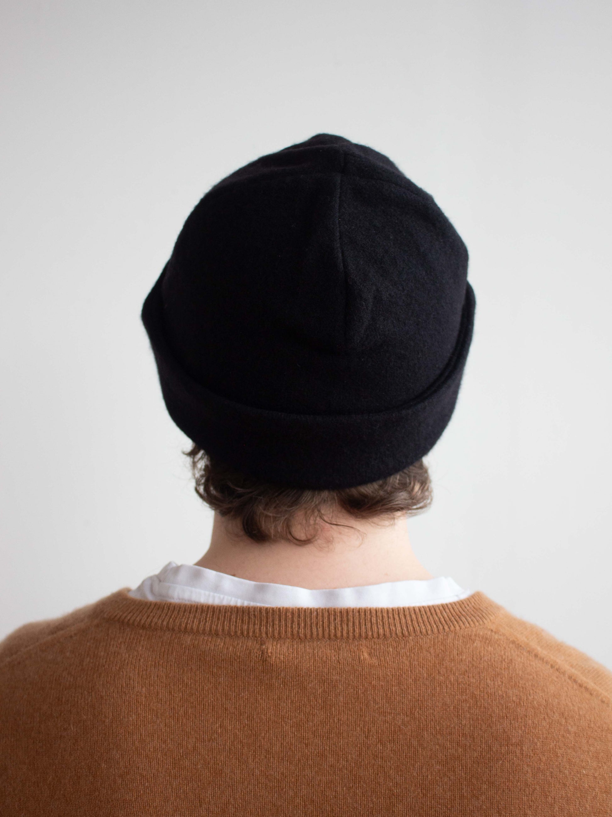 Recycled cashmere beanie hat
