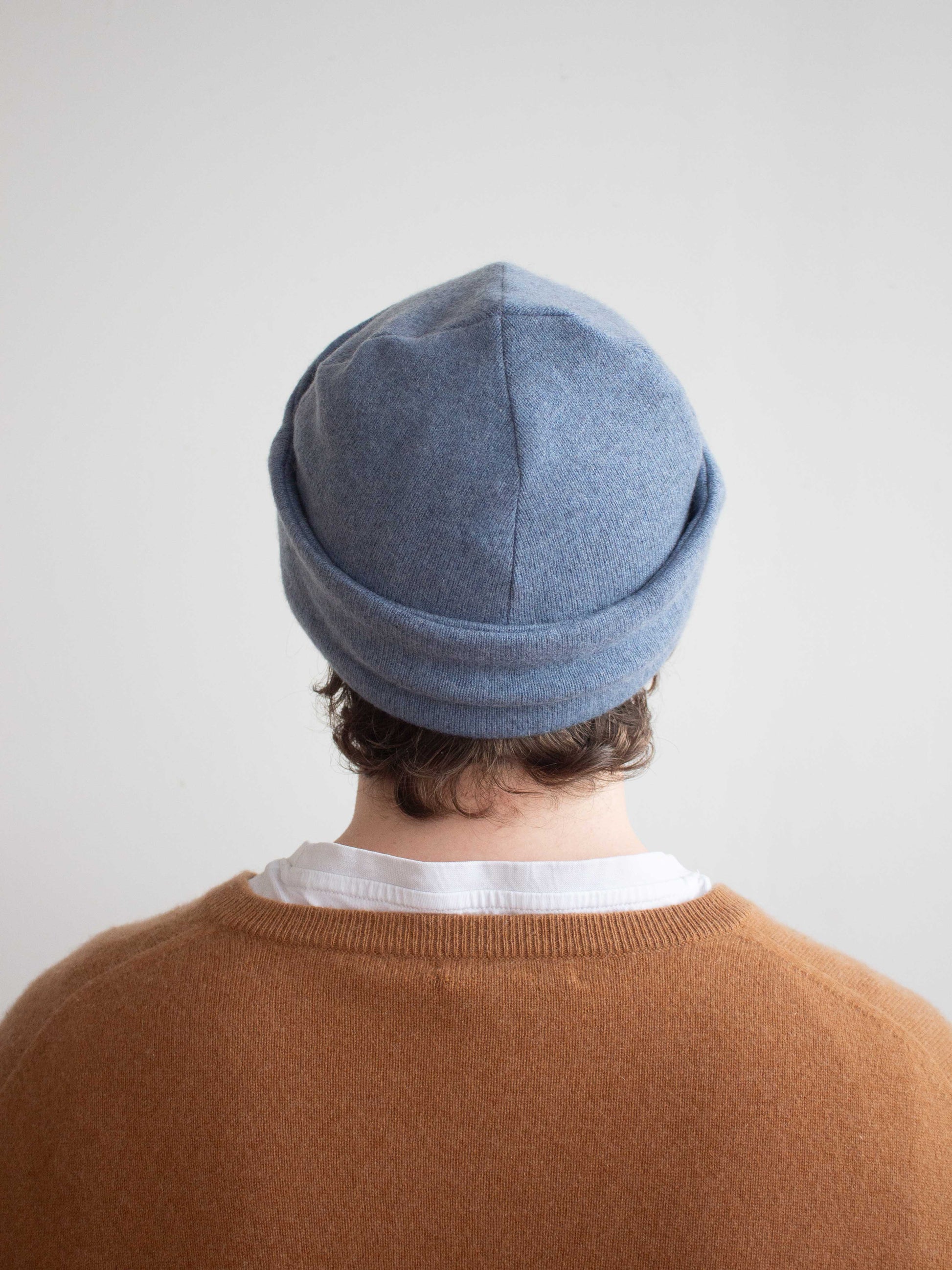 Recycled cashmere beanie hat