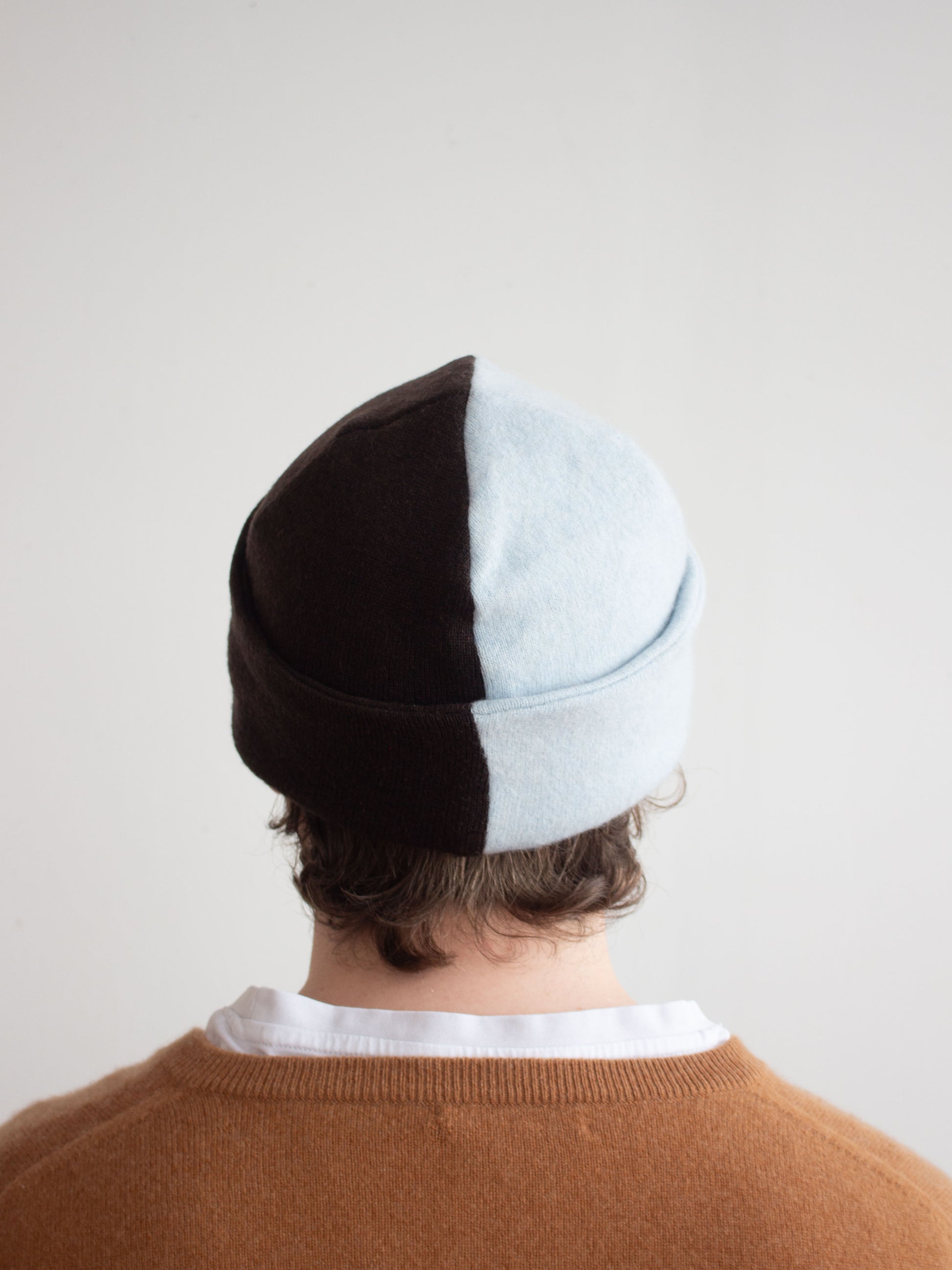 Recycled cashmere beanie hat