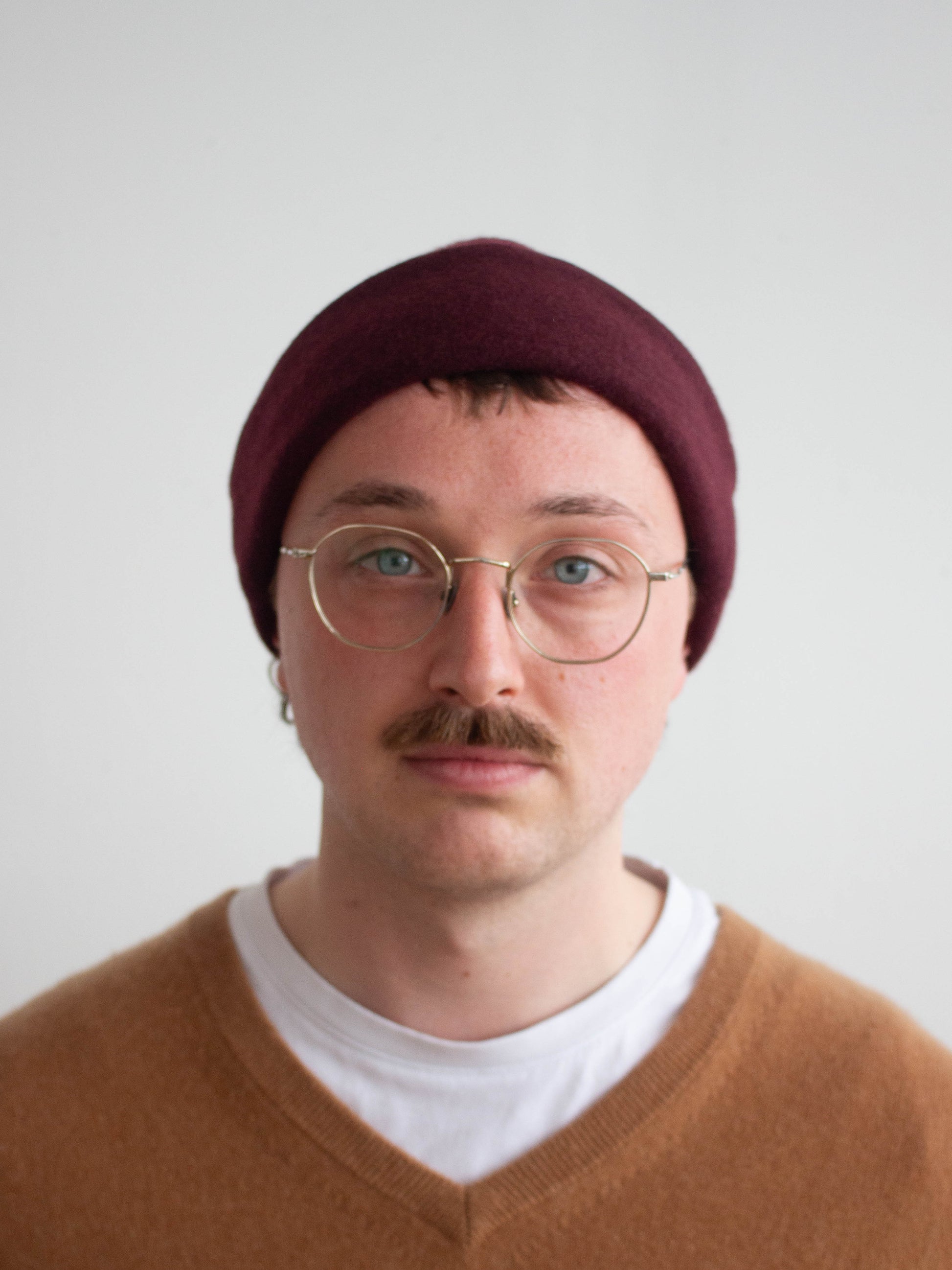 Recycled cashmere beanie hat