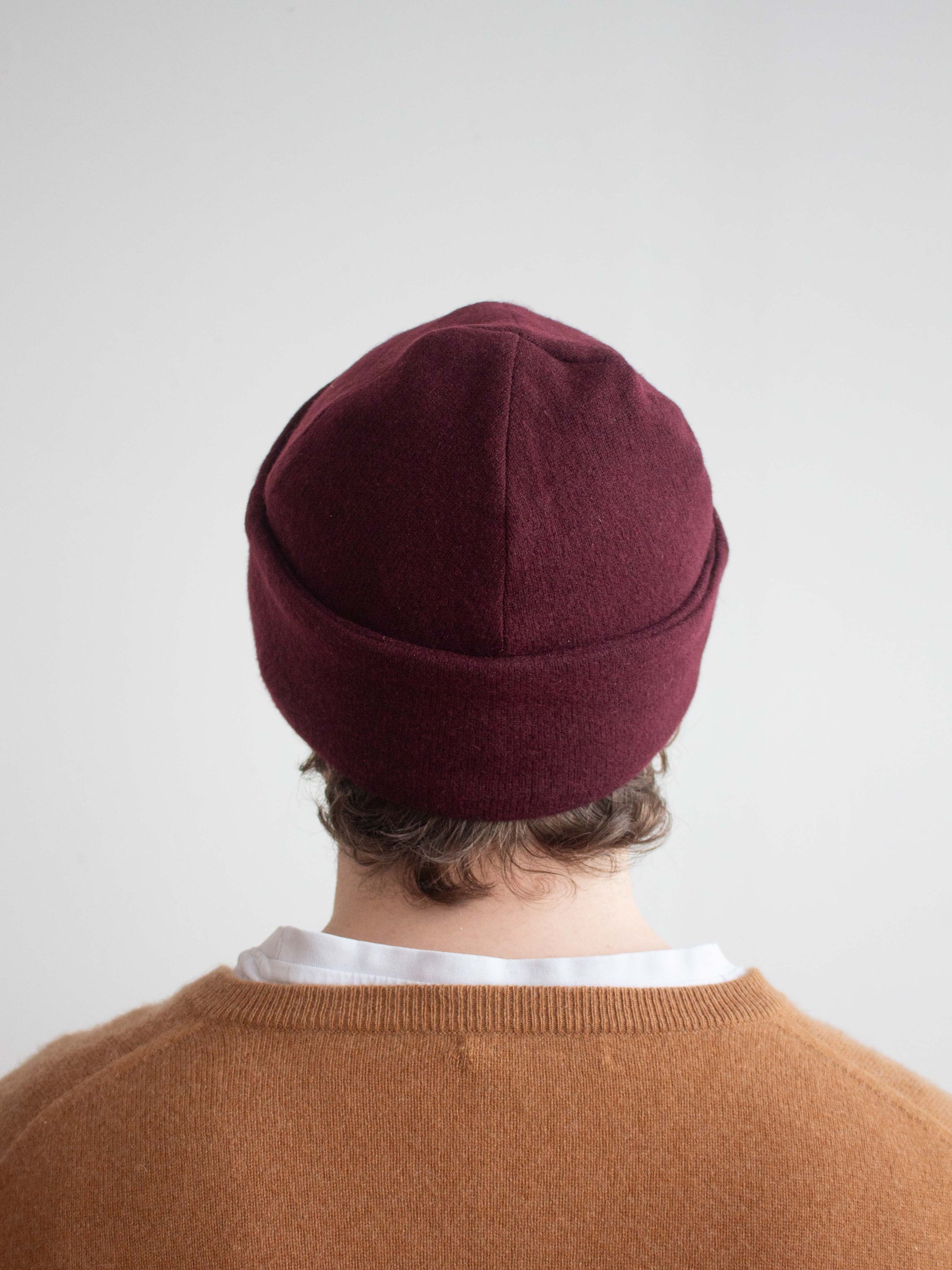 Recycled cashmere beanie hat