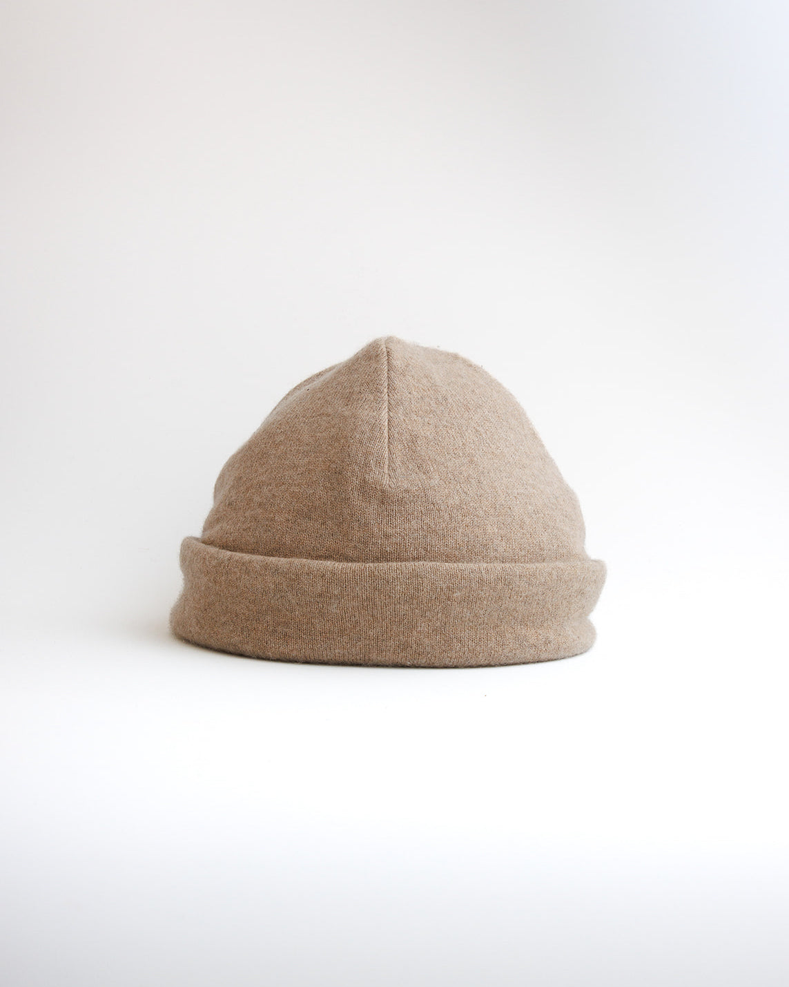 Recycled cashmere beanie hat