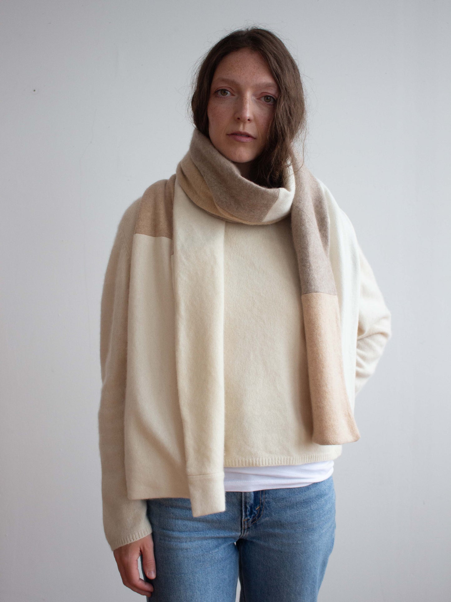 Recycled Cashmere Large Scarf