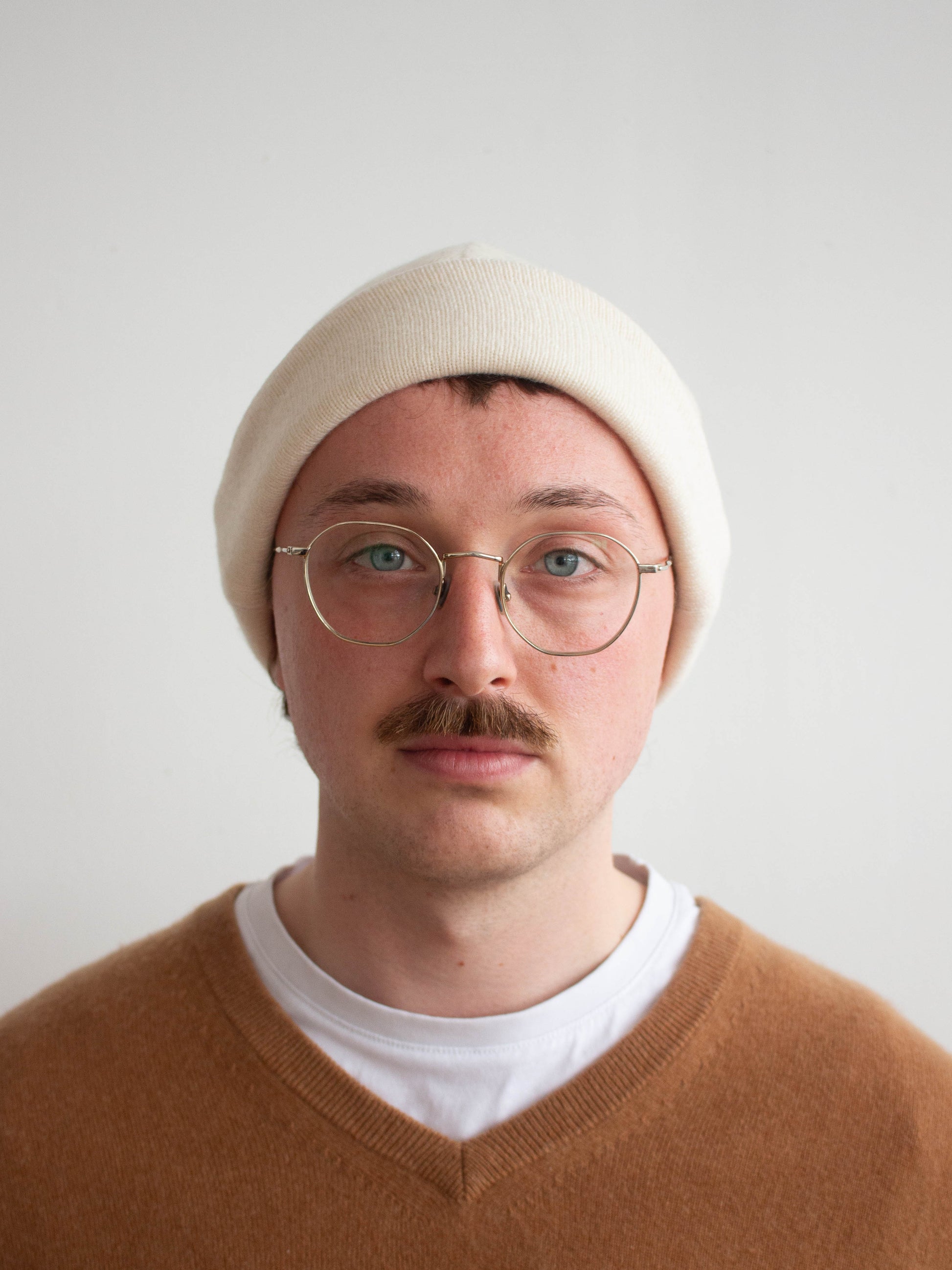 Recycled cashmere beanie hat