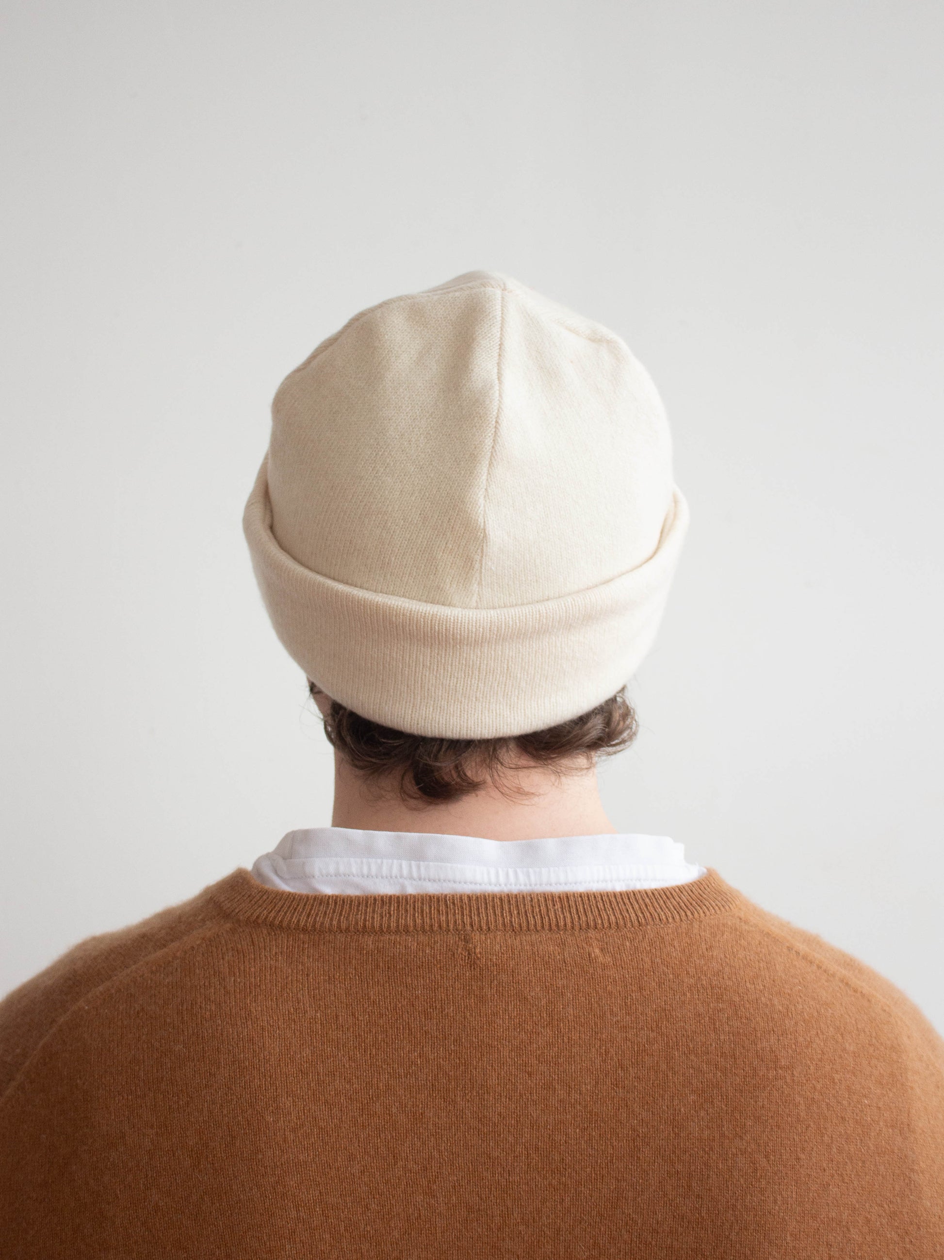 Recycled cashmere beanie hat