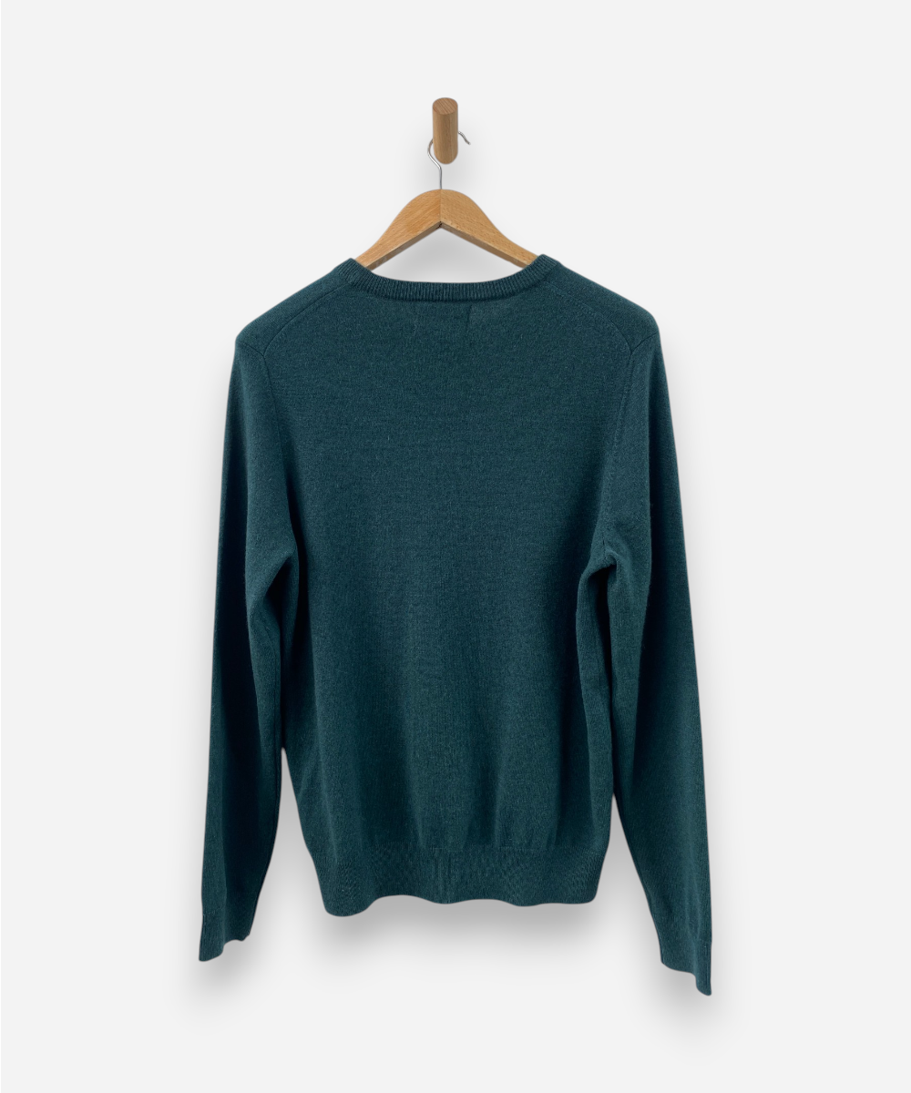 Dark Green Cashmere Crew Neck Jumper by M&S