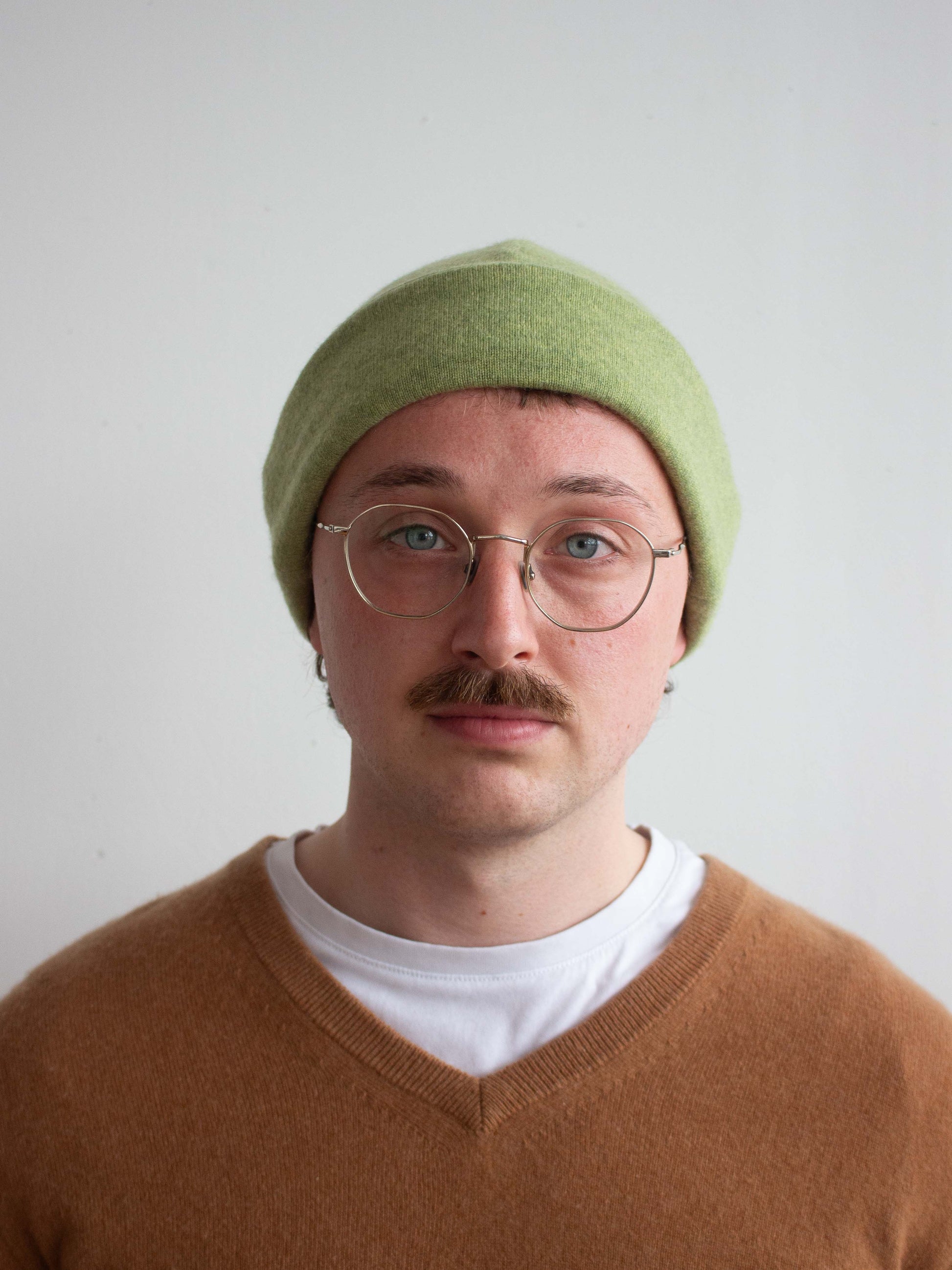 Recycled cashmere beanie hat