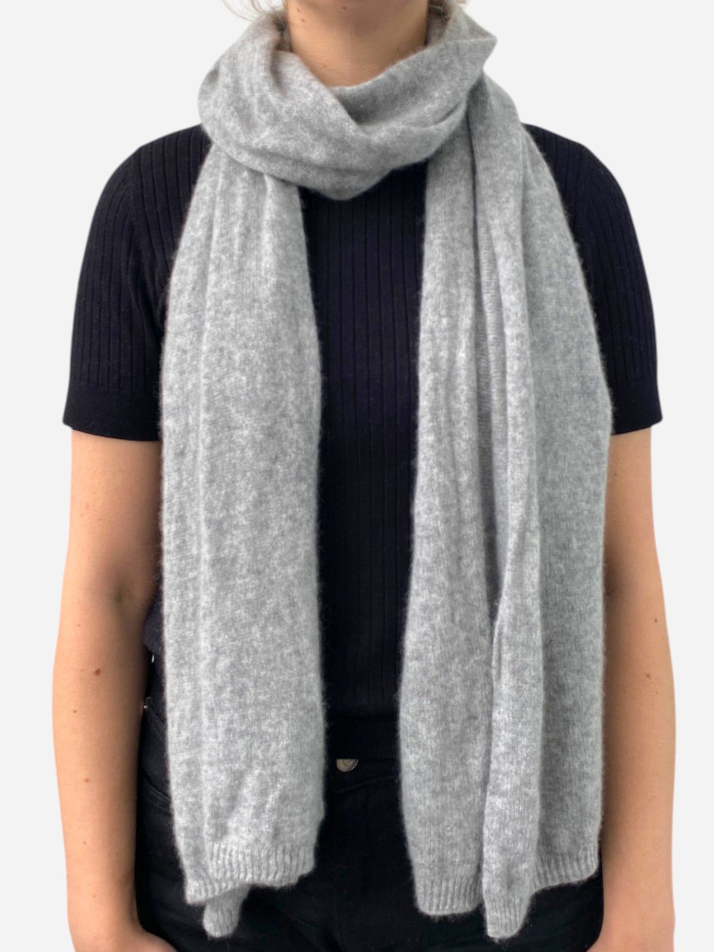 Grey Cashmere Scarf by Codello