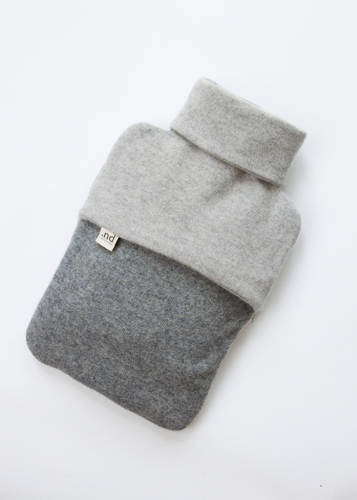 Recycled cashmere hot water bottle cover