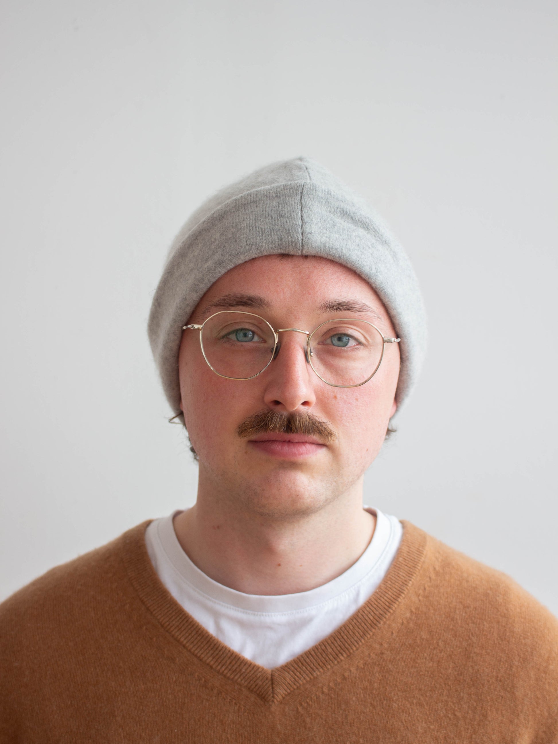 Recycled cashmere beanie hat
