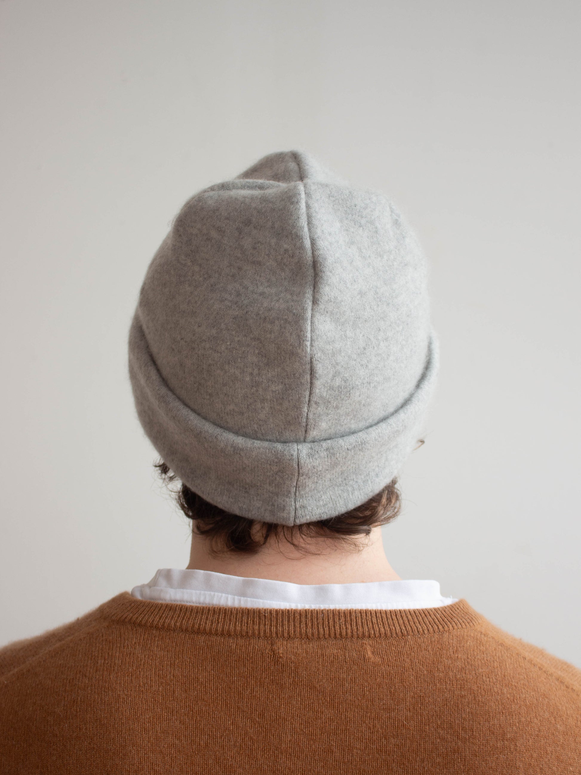 Recycled cashmere beanie hat
