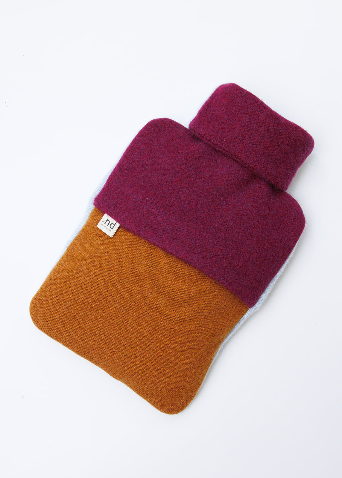 Recycled cashmere hot water bottle cover