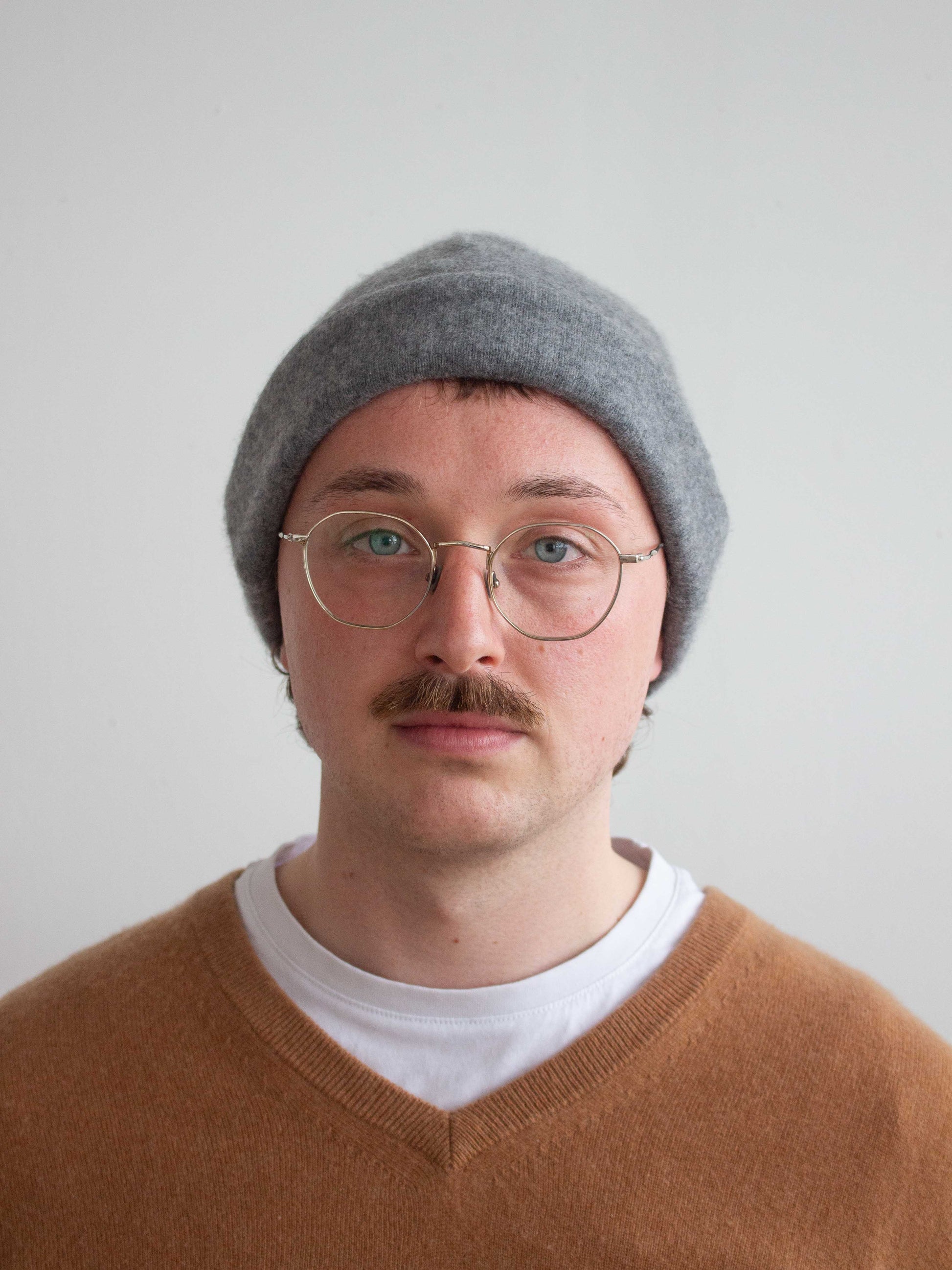 Recycled cashmere beanie hat
