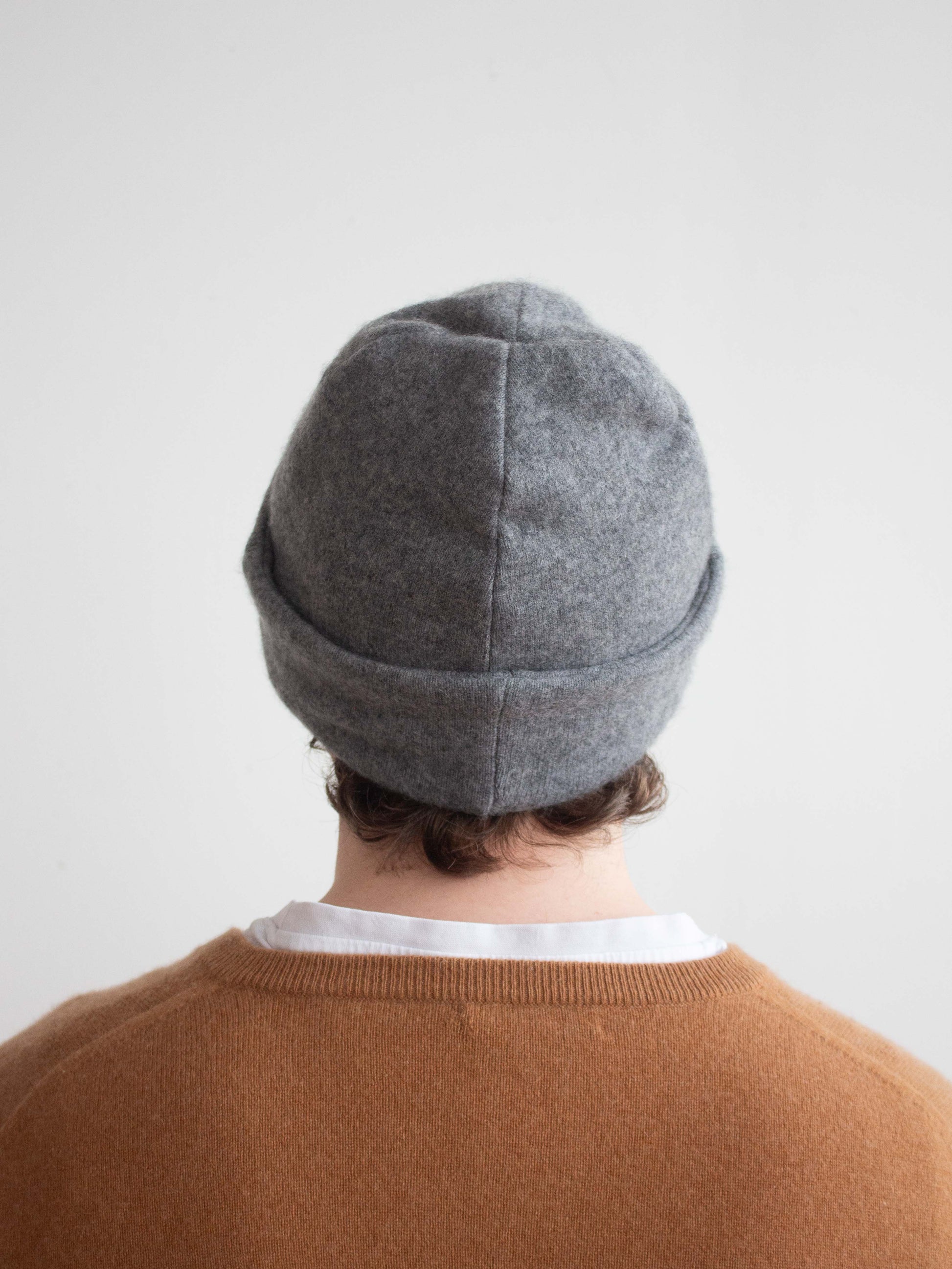 Recycled cashmere beanie hat