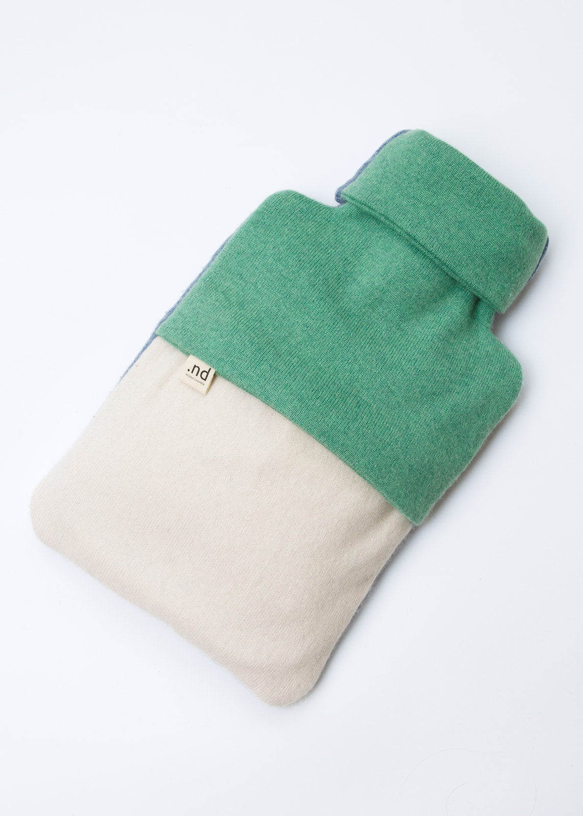 Recycled cashmere hot water bottle cover