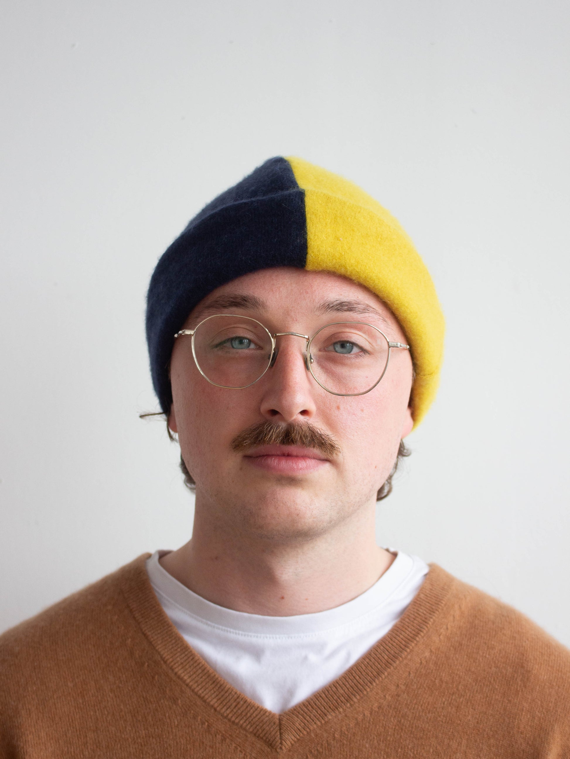 Recycled cashmere beanie hat