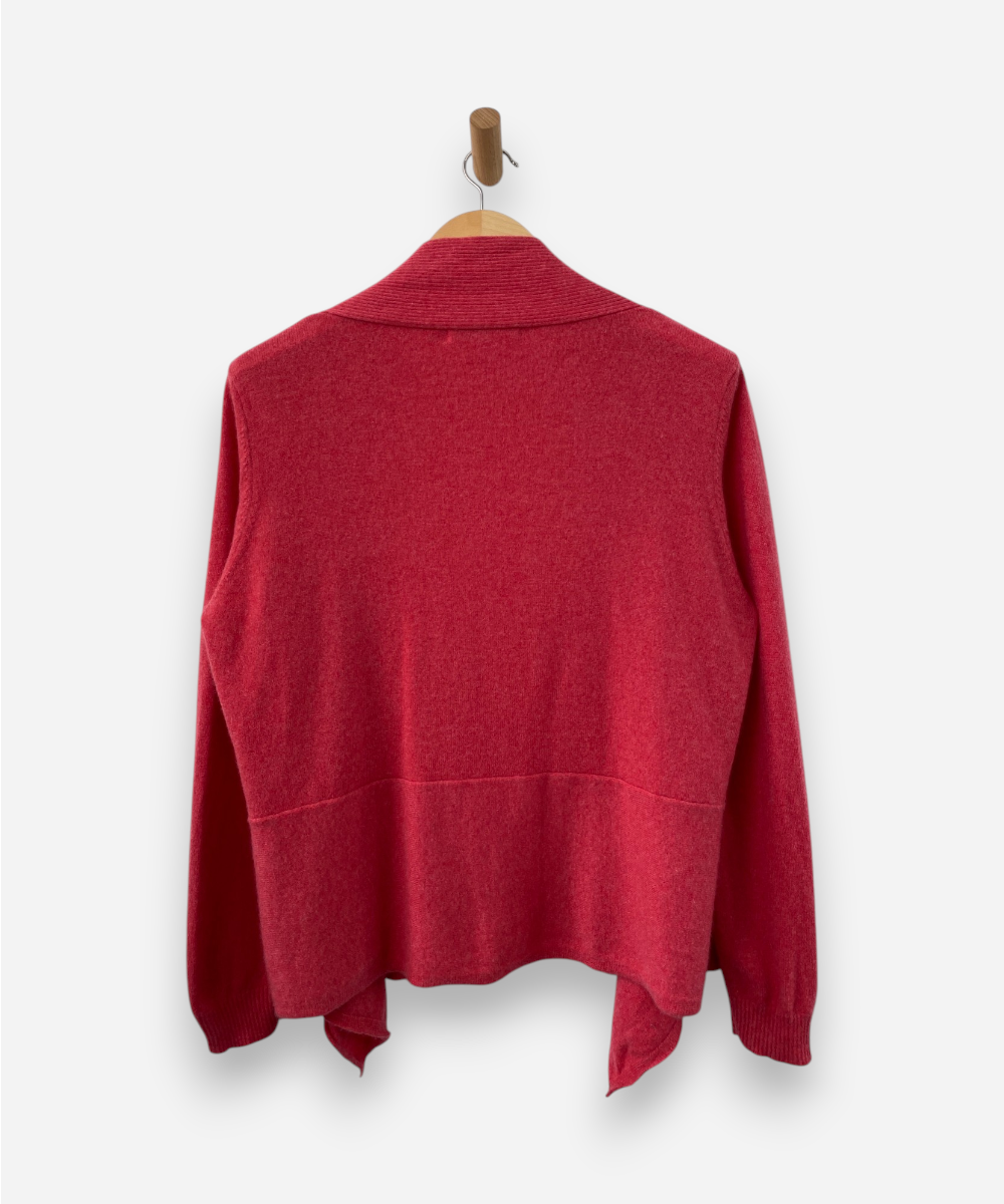 Pink Cashmere Waterfall Cardigan by Cashmere & Cotton