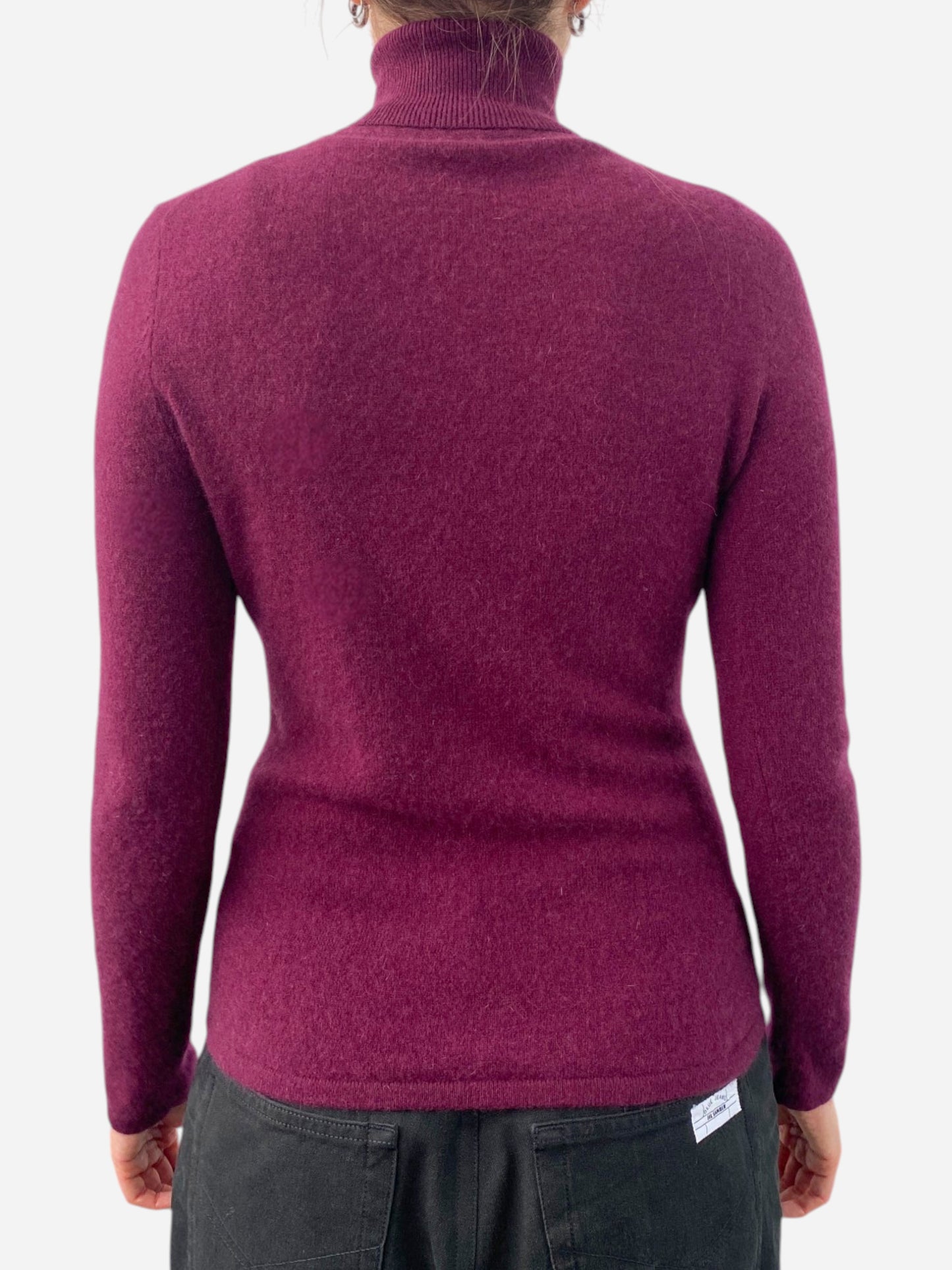 Plum Cashmere Roll Neck Jumper by Lord & Taylor