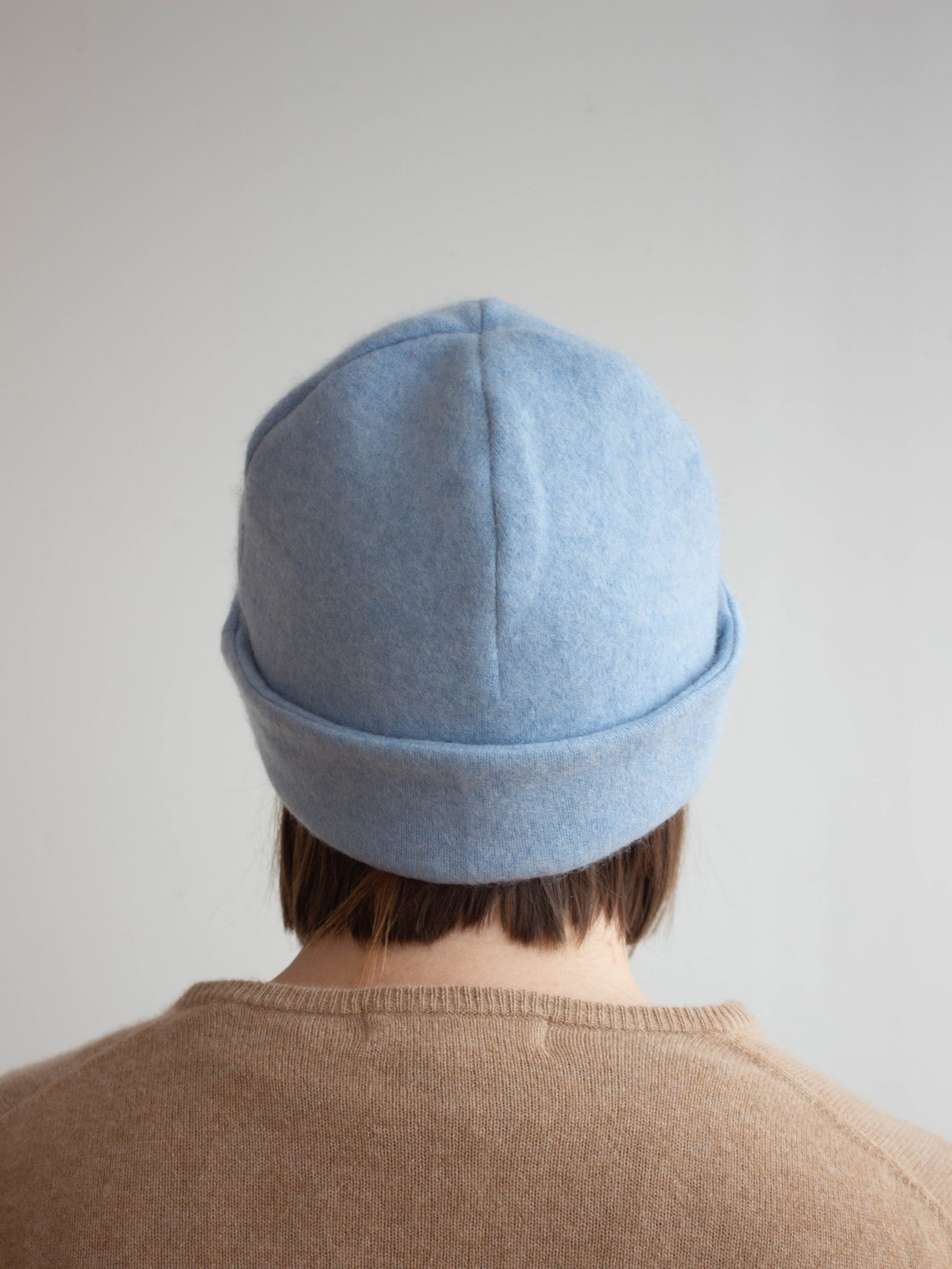 Recycled cashmere beanie hat