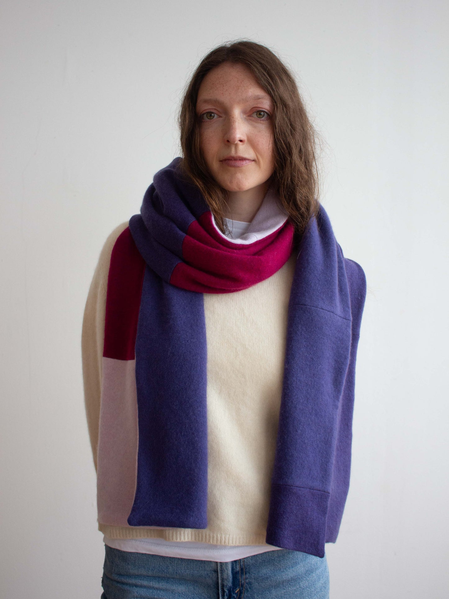 Recycled Cashmere Large Scarf
