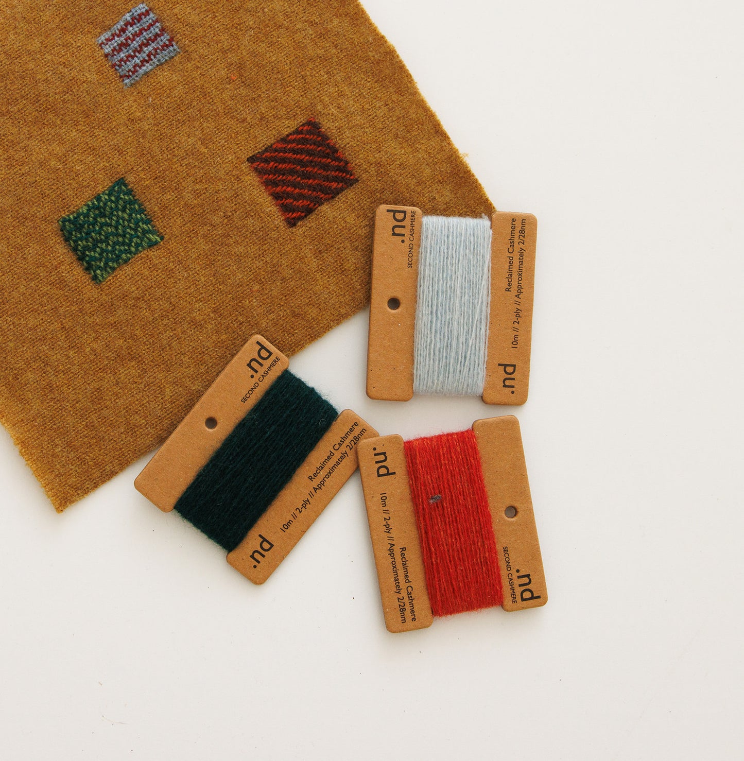 Reclaimed Cashmere Yarns and Visible Mend