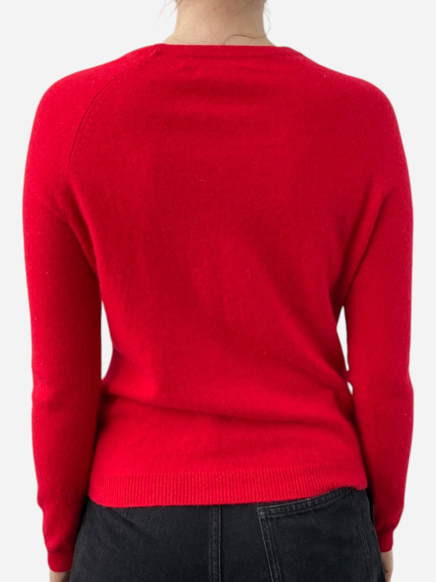 Red Heart Graphic Crew Neck Jumper by Clements Ribero