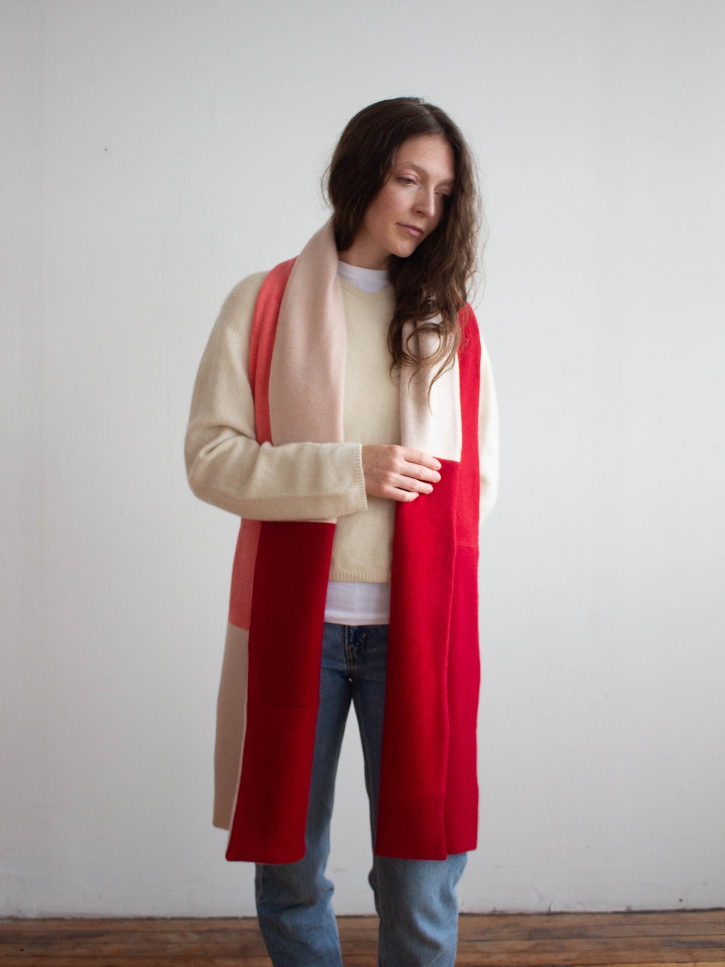 Recycled Cashmere Large Scarf