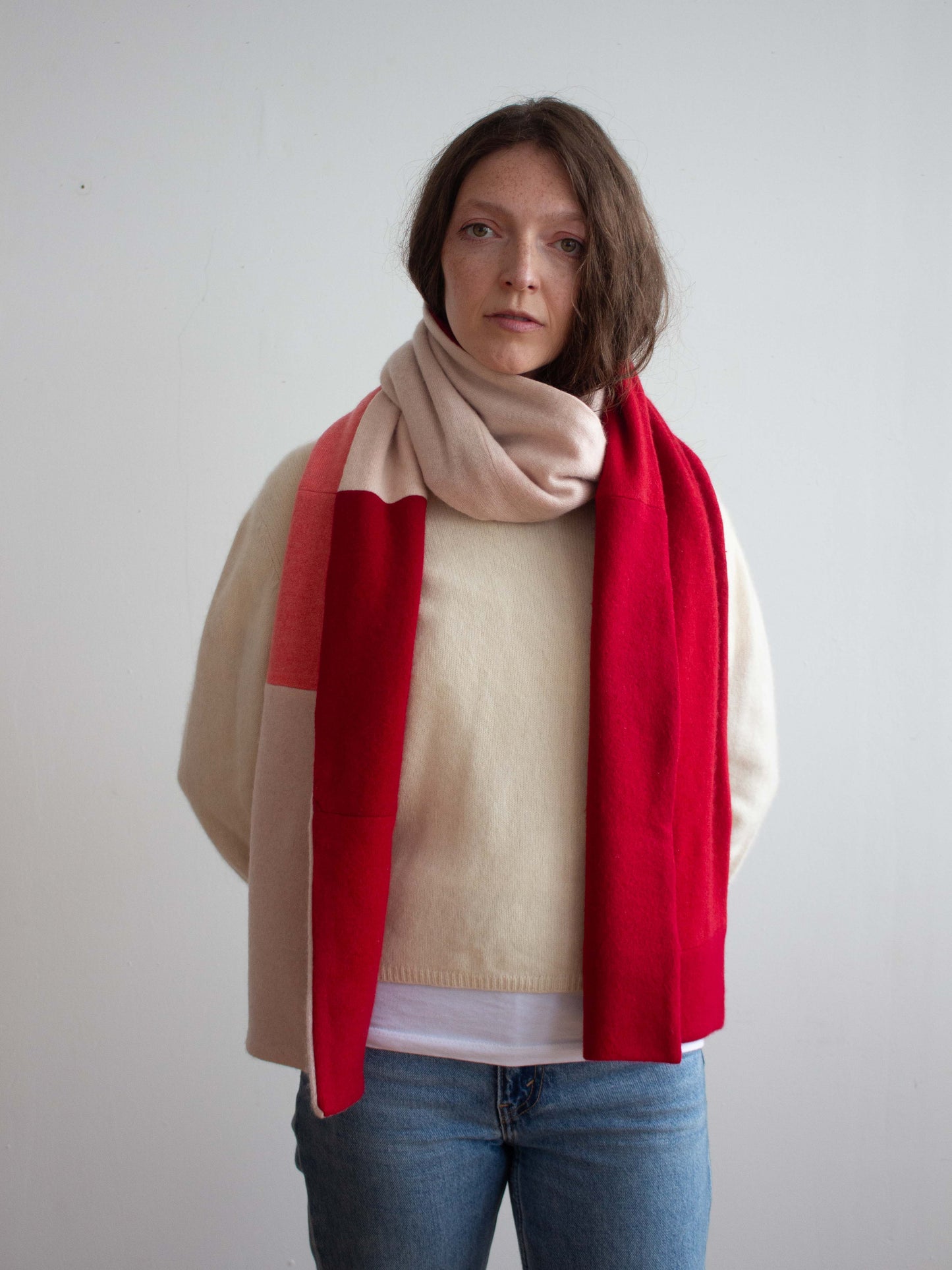 Recycled Cashmere Large Scarf