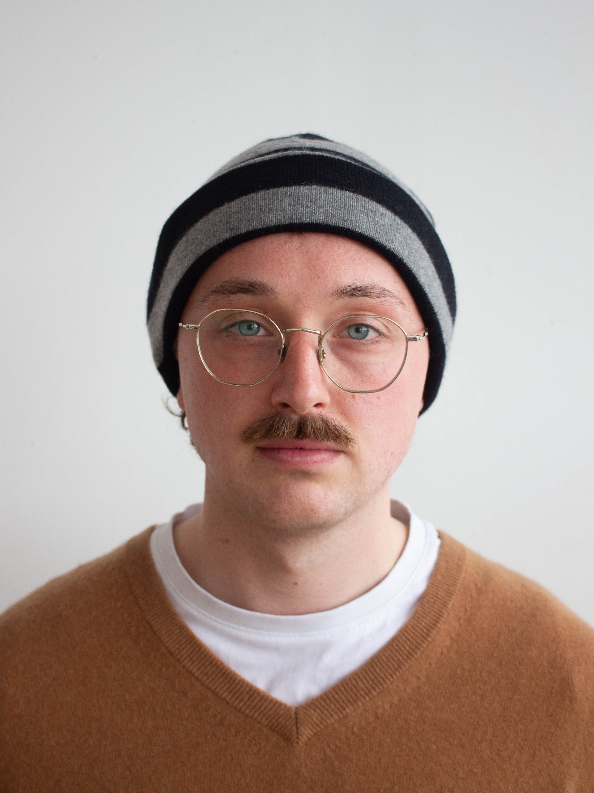 Recycled cashmere beanie hat
