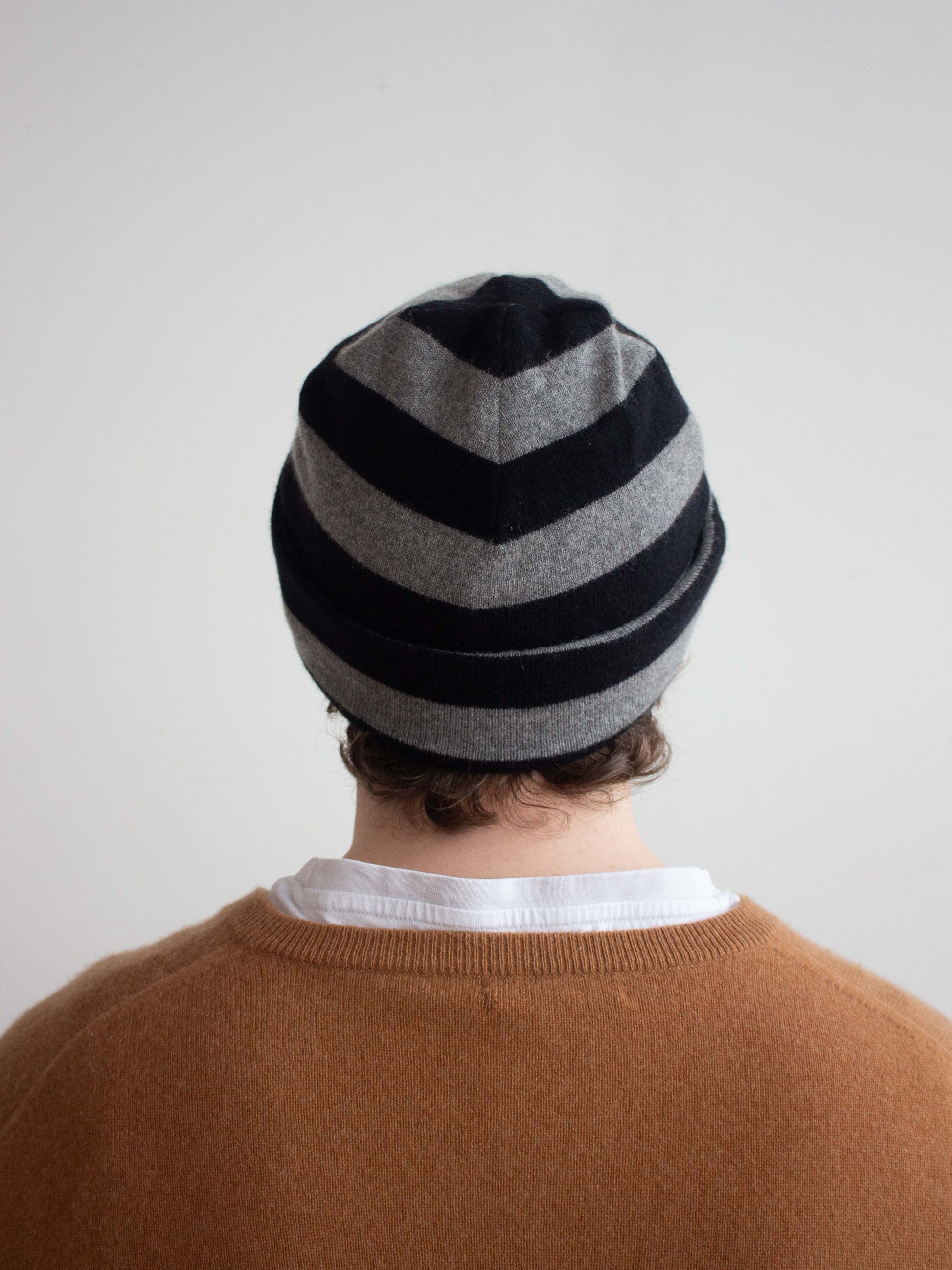 Recycled cashmere beanie hat
