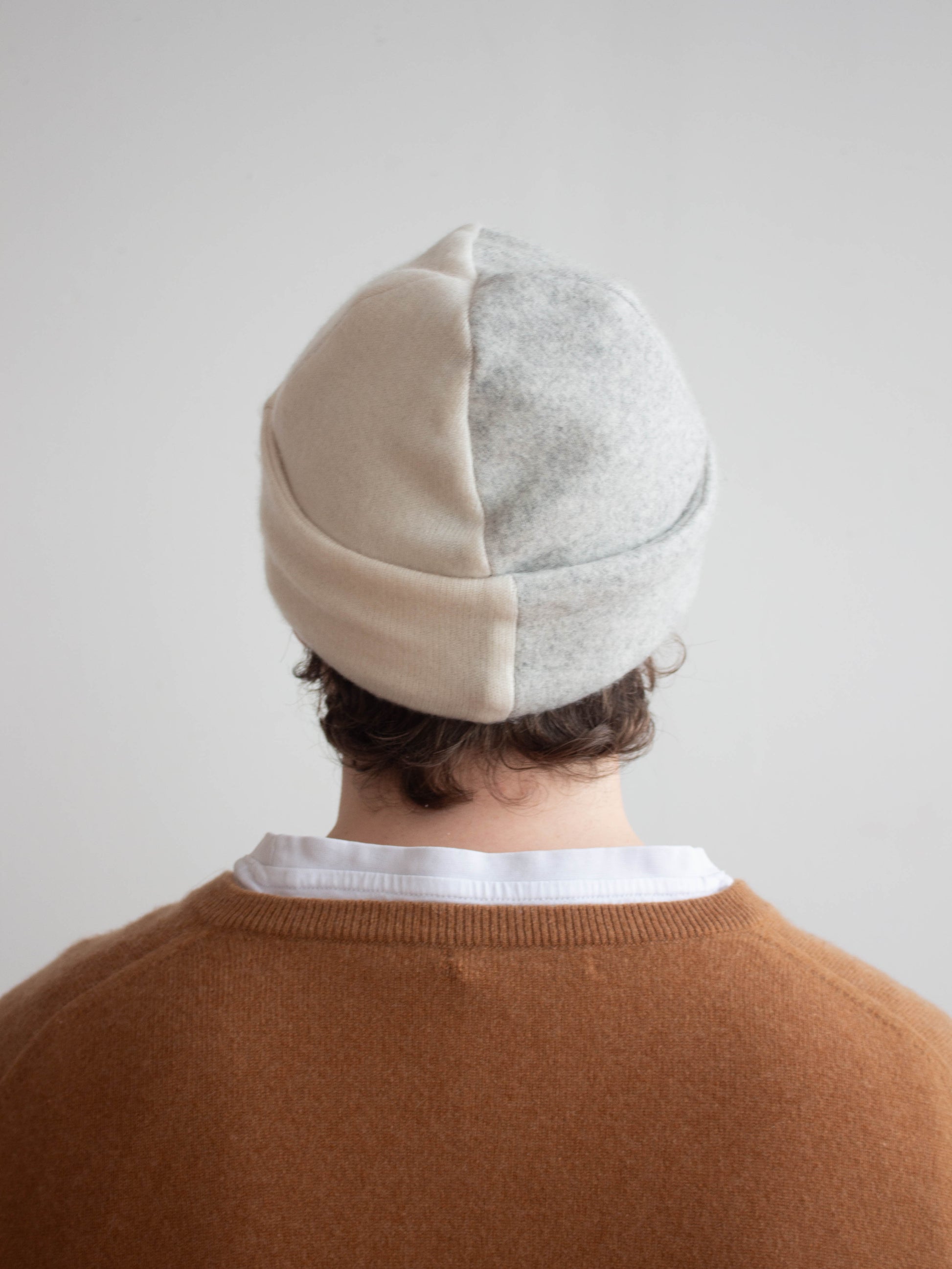 Recycled cashmere beanie hat
