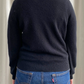 Black Cashmere V Neck Cardigan by Pauw