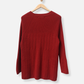 Soft Red Cashmere Round Neck Jumper by Soft Surroundings
