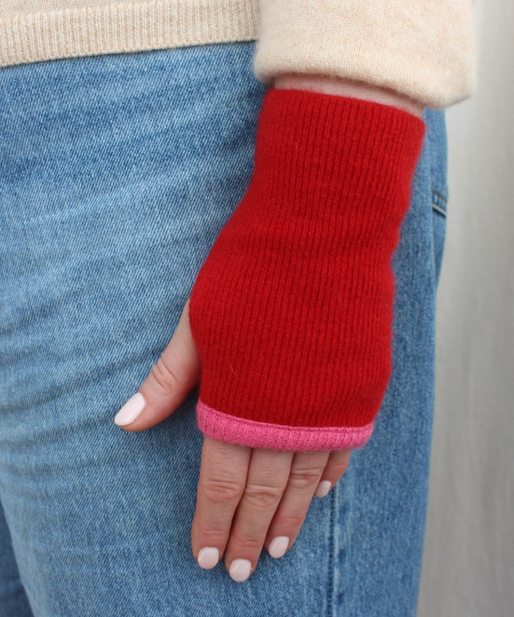 Reclaimed cashmere hand warmers