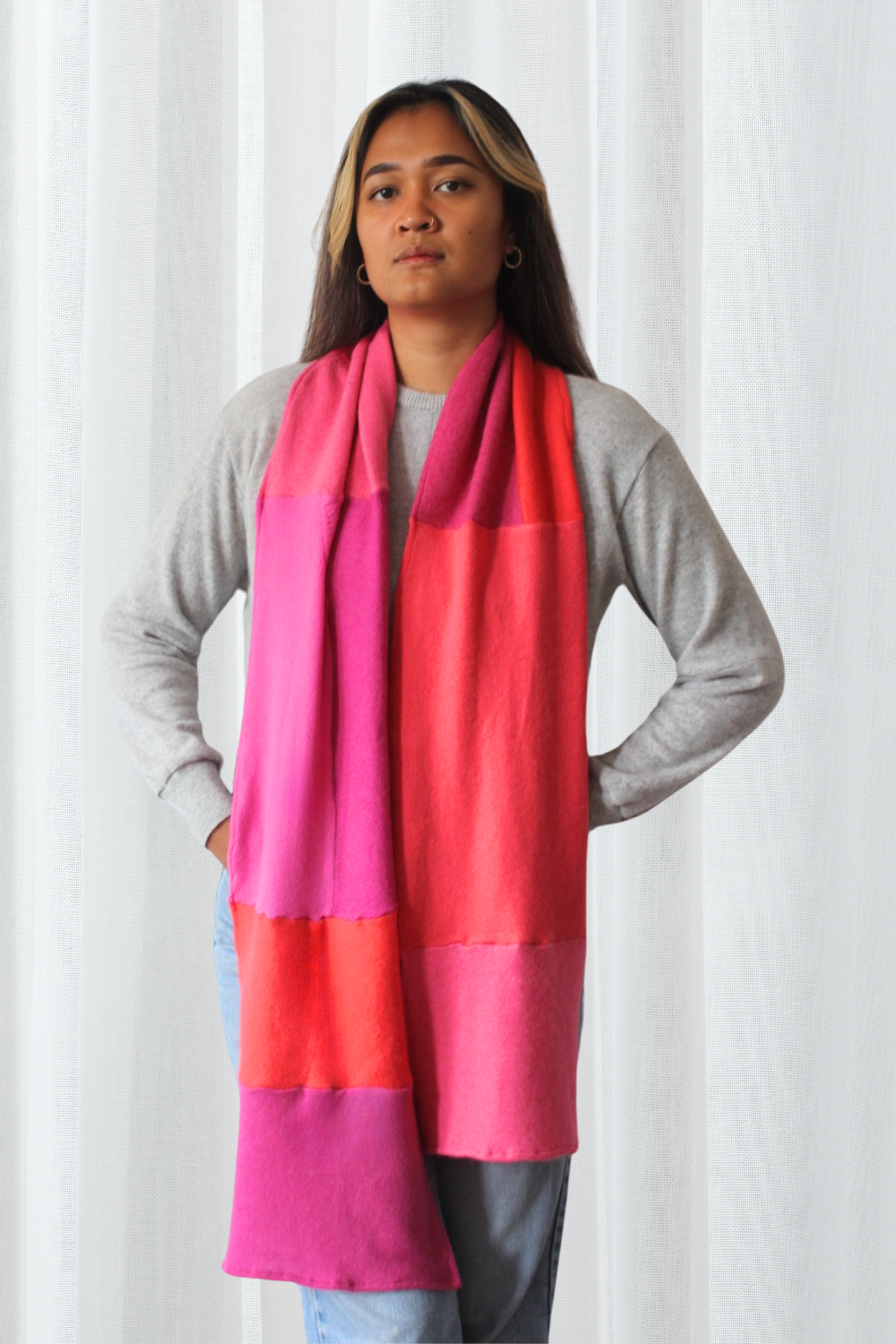 Reclaimed cashmere scarf