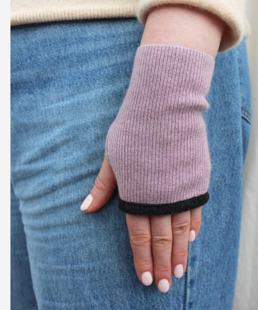 Reclaimed cashmere hand warmers