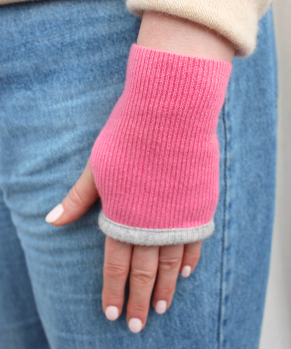 Reclaimed cashmere hand warmers