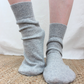 Reclaimed cashmere bed socks