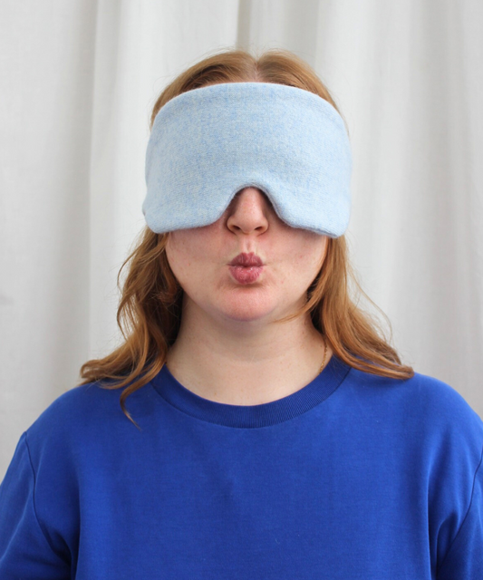 Reclaimed cashmere sleep mask