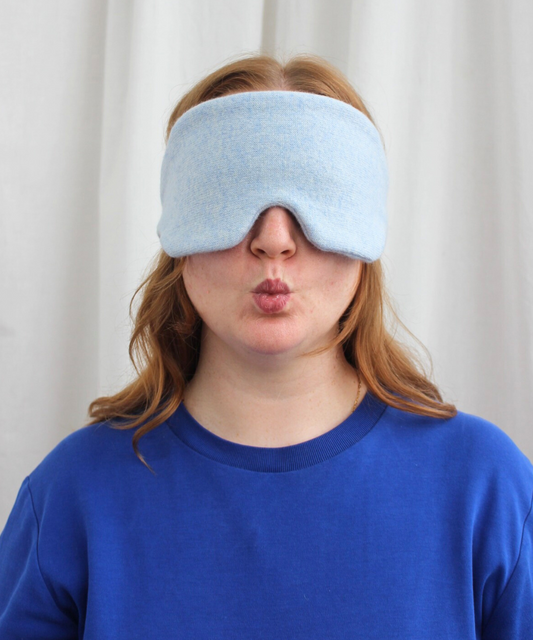 Recycled cashmere sleep mask