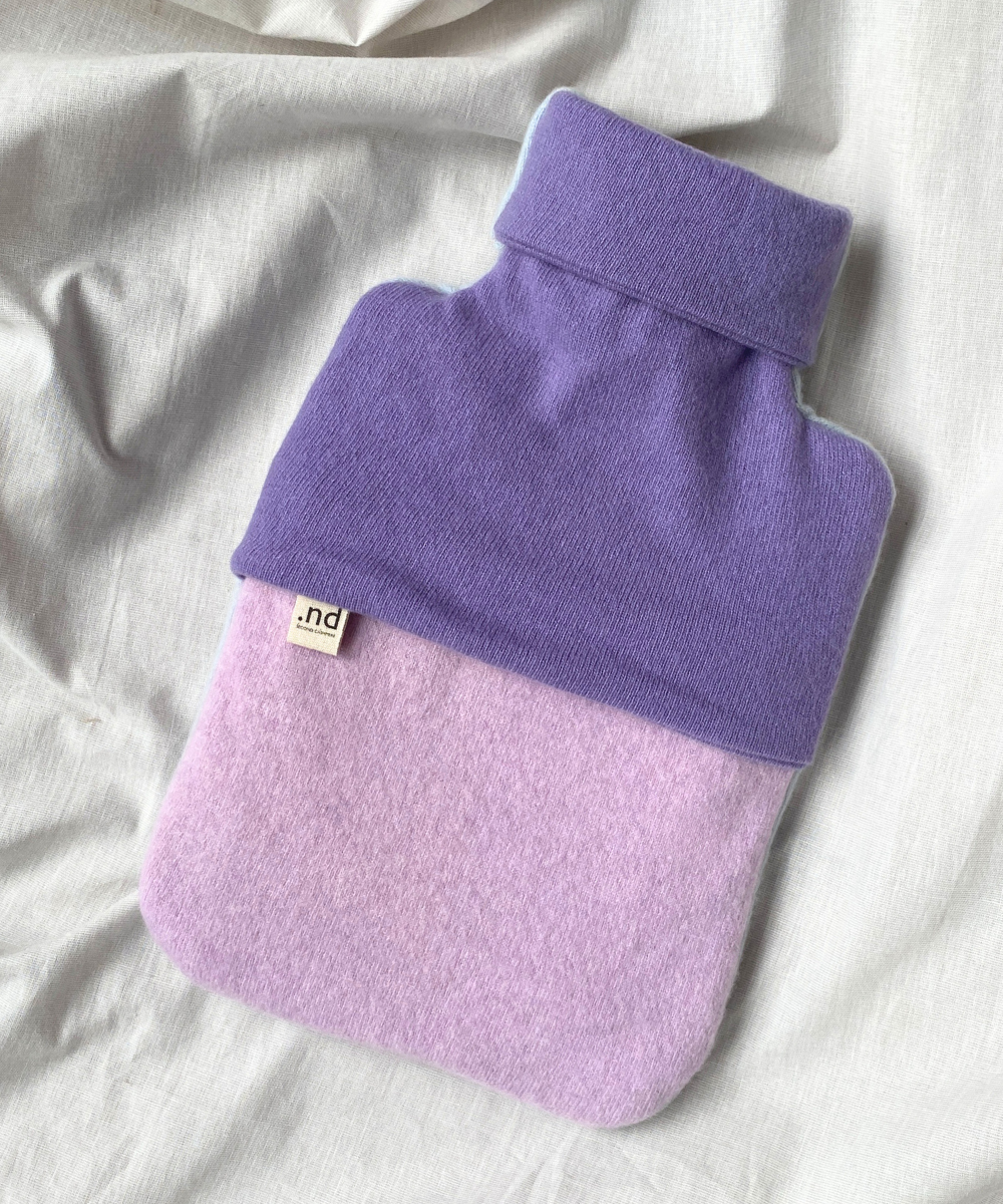 reclaimed cashmere hot water bottle cover