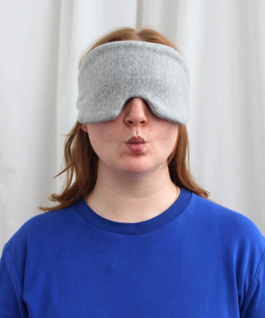 Reclaimed cashmere sleep mask