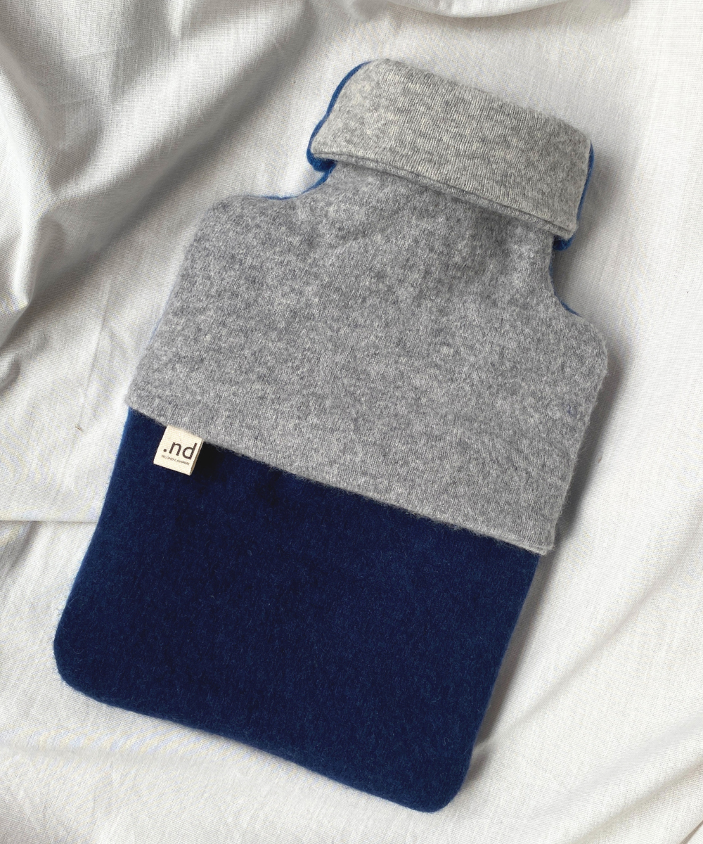 reclaimed cashmere hot water bottle cover