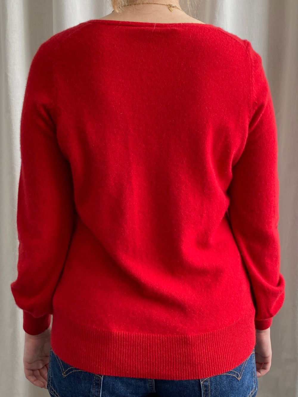 Red Cashmere Round Neck Jumper by M&S