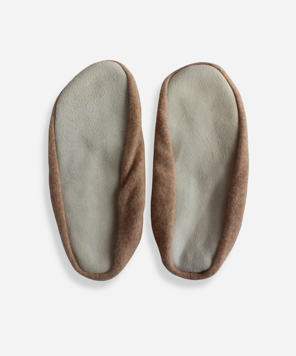 Reclaimed cashmere slippers